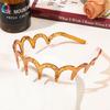 Non-slip Toothed Headband Pressure Hair Bangs Broken Hair Headband Simple Black Brown Face Hair Accessories for Women