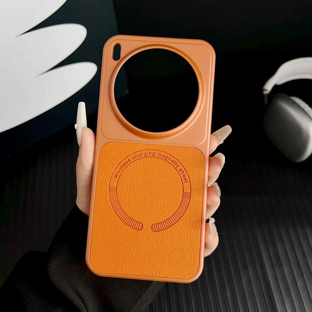 Магнитный чехол из искусственной кожи Honor Magic8Pro - Роскошный с текстурой личи X300Pro Ударопрочный чехол-защита