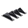 4Pcs/set Modified Shark Fin Lip Diffuser Carbon Fiber Pattern Rear Spoiler Durable Lip Spoiler  Car