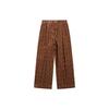 Li Ning X Bruce Lee Collaboration Kung Fu Series Loose Pattern Corduroy Casual Pants Men pants Clay-Brown AKXT785-2