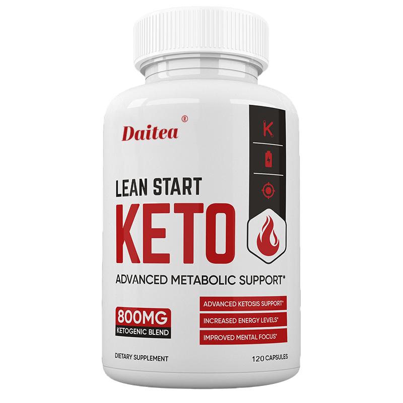 Daitea Lean Start Keto Capsules, Advanced Metabolic & Ketosis Support, Boost Energy & Mental Focus, 120 Capsules