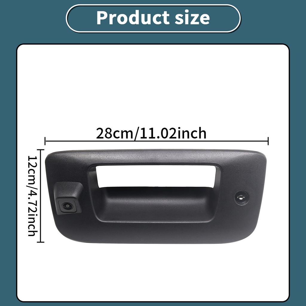 CCD AHD Pickup Tailgate Handle Reverse Camera With Lock and Key for Chevrolet Silverado GMC Sierra 1500 2500 3500 2007-2013