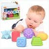 TUMAMA Baby Sensory Ball Set,Soft Textured Squeeze Balls Montessori Toys Easter Egg for Babies Toddlers 3-12 Months,6 Pack