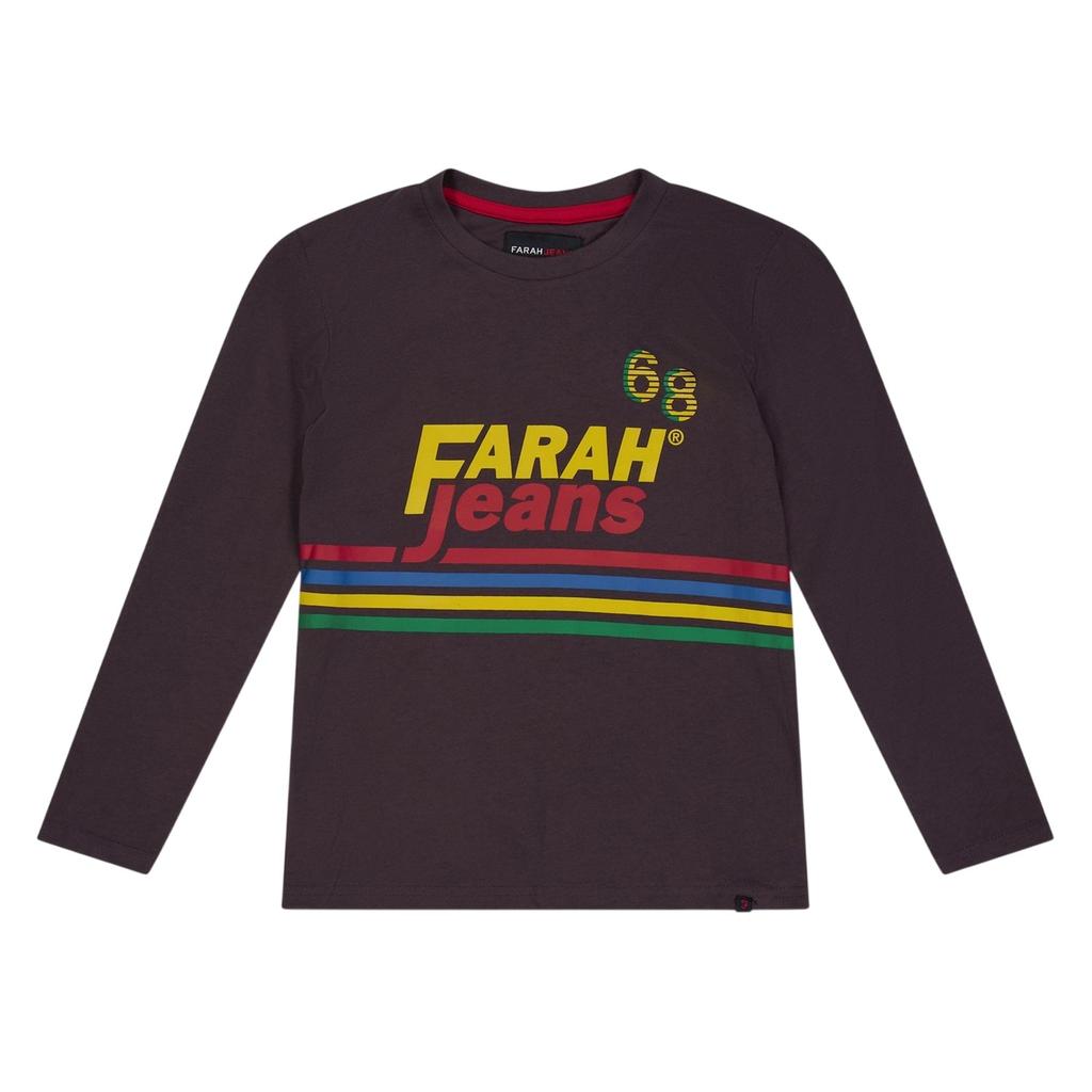 Farah Childrens/Kids Logo Long-Sleeved T-Shirt