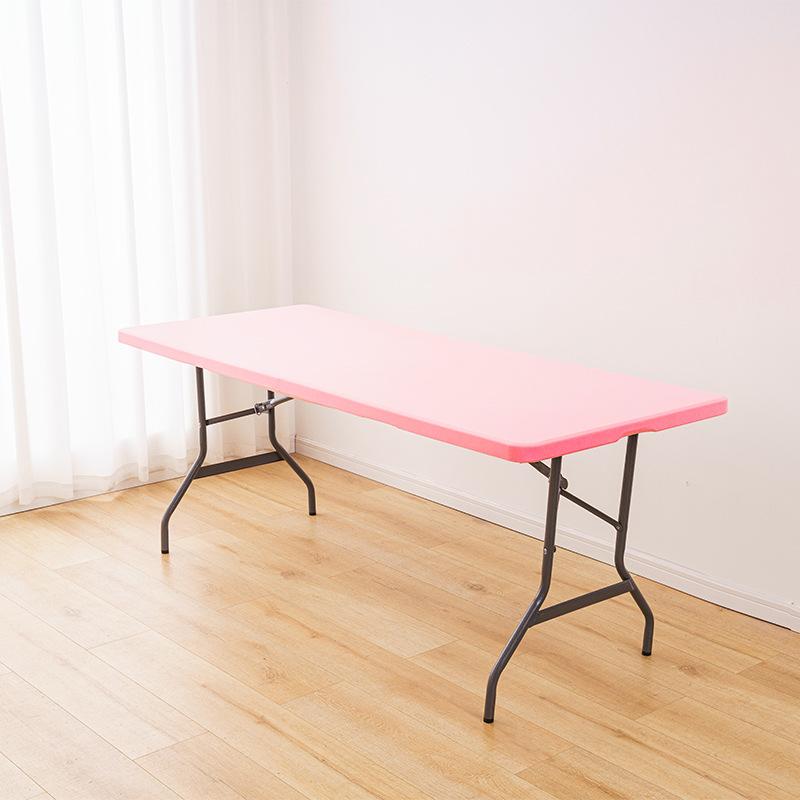 Elastic Spandex Rectangle Table Cover For 6ft Long Table Wedding Birthday Party Decoration Fit Top Cloth