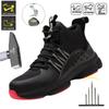 Fashion Sports Shoes Work Boots Puncture-Proof Safety Shoes Men Steel Toe Shoes Security Protective Indestructible Boots