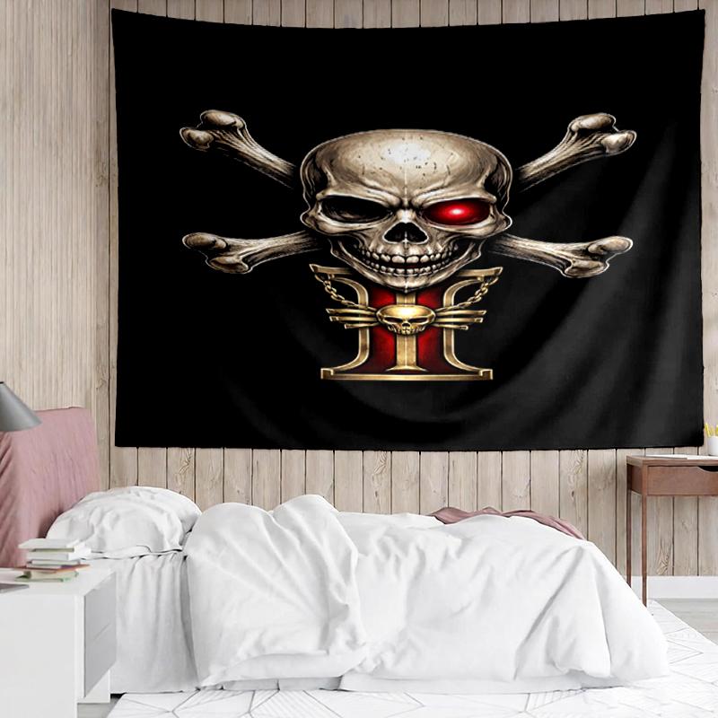 Гобелен с принтом Warhammer 40k, Фон, Легкая установка, Идеально подходит для спальни, офиса и гостиной, с эстетичным настенным декором.