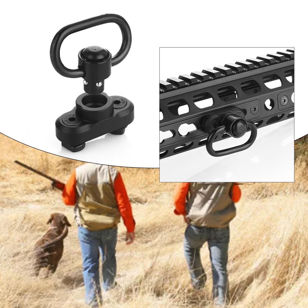 Sling Swivel Mount Quick Detach Sling Attachment with Push Button Quick Release Sling Swivel Mount Adapter Easy To Use