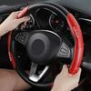 2pcs Carbon Fiber Non-Slip Steering Wheel Cover Car Accessories For BMW Mini Cooper F54 F55 F56 R56 R60 SONE Roadster Clubman Coupe