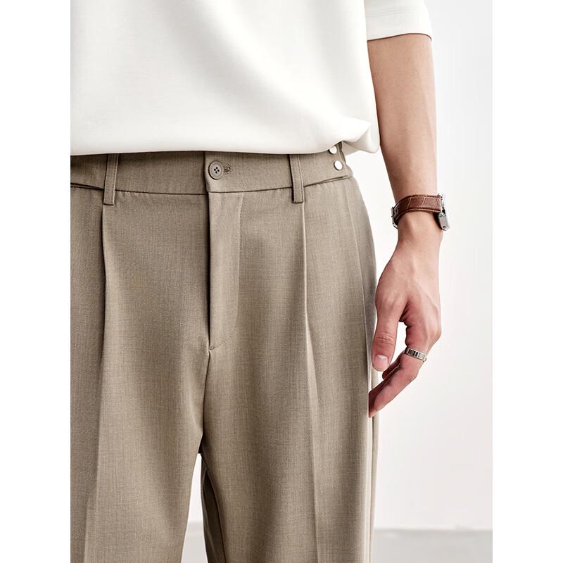 Мужские брюки HAUT TON прямого кроя из смесовой льняной ткани, Business Casual