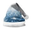 2024 Santa Hat: Double-Sided Plush with Velvet Print for Adults & Children