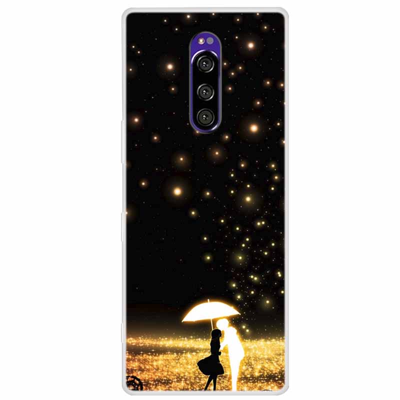Чехол для Sony Xperia 1 Роскошные Животные Прозрачная Крышка для Sony Xperia1 XZ4 SO-03L SOV40 J8110 J9150 J8170 Корпуса Чехлы для Телефона