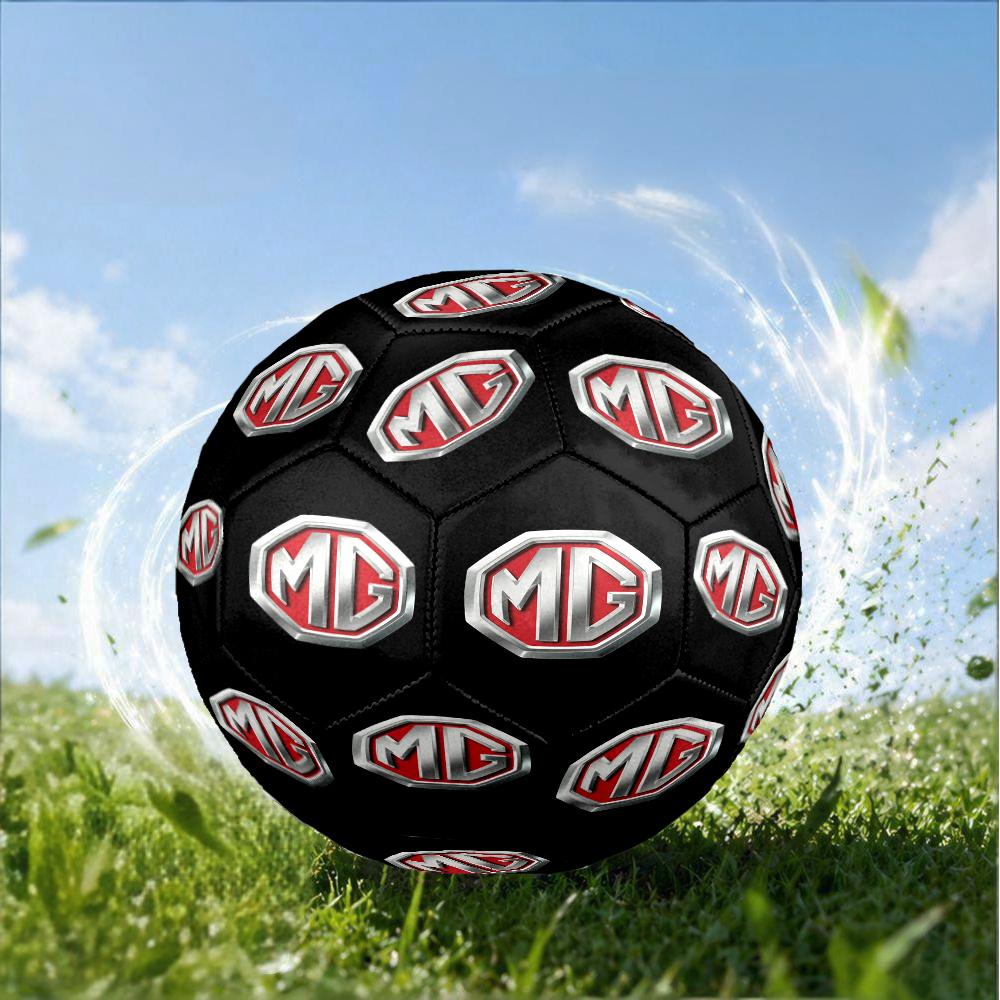 Mg Logo Design Inspiration Size 5 Soccer Ball,Indoor/Outdoor Suitable for Training Matches Tournaments Practice Games Perfect Gift for Fan