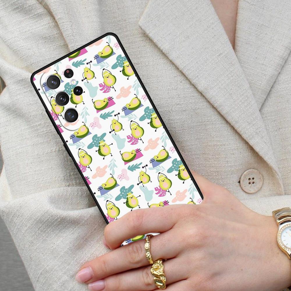Милый чехол для телефона с авокадо для Samsung Galaxy S26 Ultra S25 S24 S23 S22 S21 S20 Note10