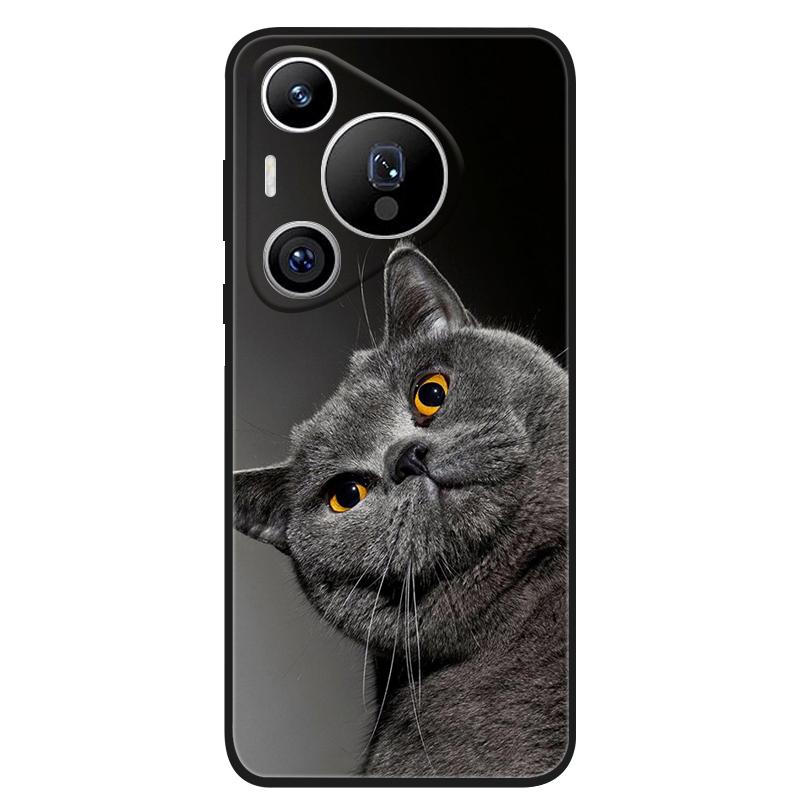 For Huawei Pura 70 Pro Case Black Matte TPU Silicone Phone Cover for Huawei Pura 70 Pro Plus Ultra Soft Cases Coque Pura70 70Pro