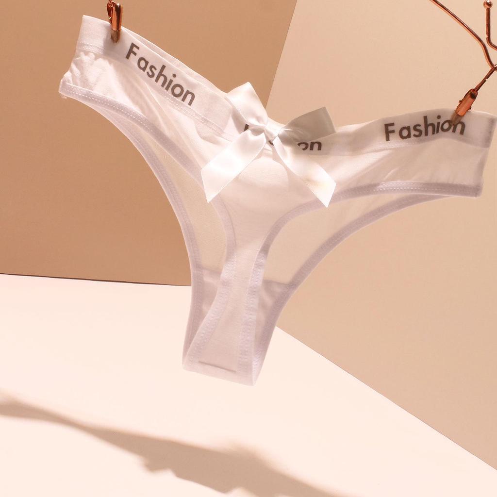 Sexy Low-Rise Women's Seamless Thong - Plus Size, Breathable with Temptation Letter Cutout