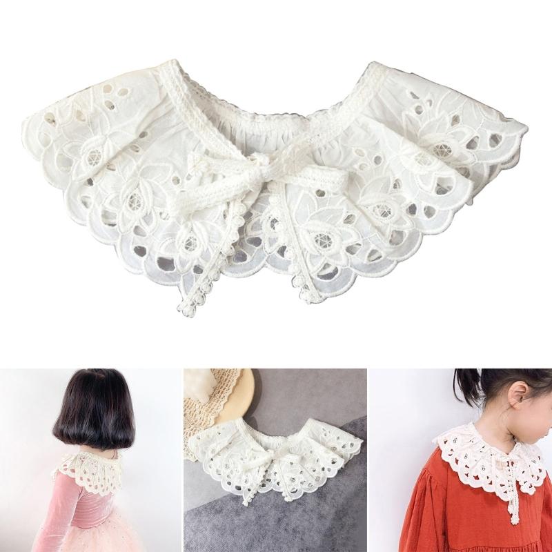 Съемный воротник Детский воротник с вышивкой Воротник-обманка Ложный воротник Кружевной воротник