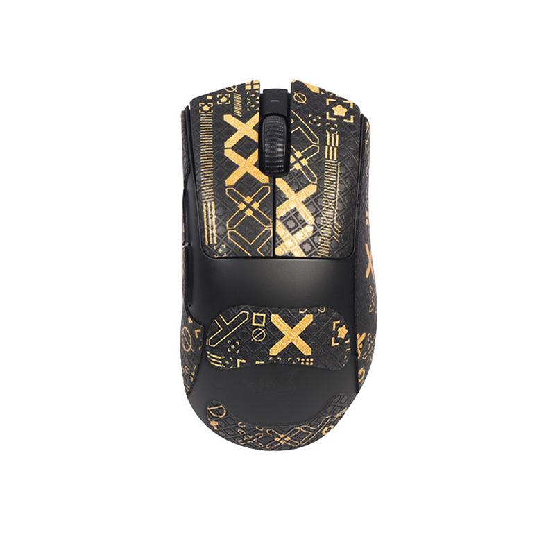 Наклейка для мыши, лента для захвата, скейт, ручная работа, противоскользящая, впитывающая пот, наклейка для мыши против скольжения для Razer Deathadder V3 Pro