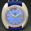 Б/У винтажные мужские часы SEIKO 5 AUTOMATIC 7006A из Японии с синим циферблатом a433675-2
