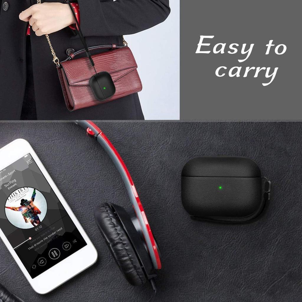 Мягкий защитный чехол для AirPods Pro 3/4 с ремешком для наушников Apple