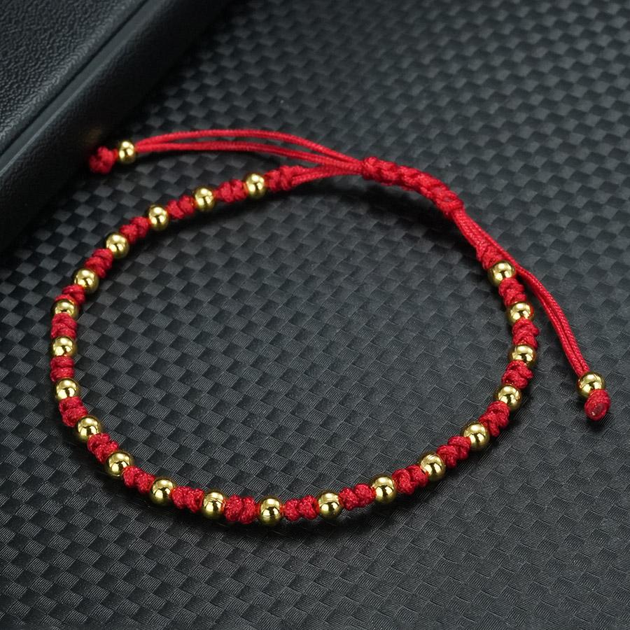 Handmade Braided String Bracelet Unisex Lucky Red Thread Couple Braslet Positive Energy Healing Braclet Valentine Day Jewelry