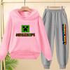 Kids Game Spring Autumn Hoodie Casual Pullover Sportshirt Top+Pants Two-Piece Boys Girls 3-12Yrs Clothes Leisure Coat Sports Set