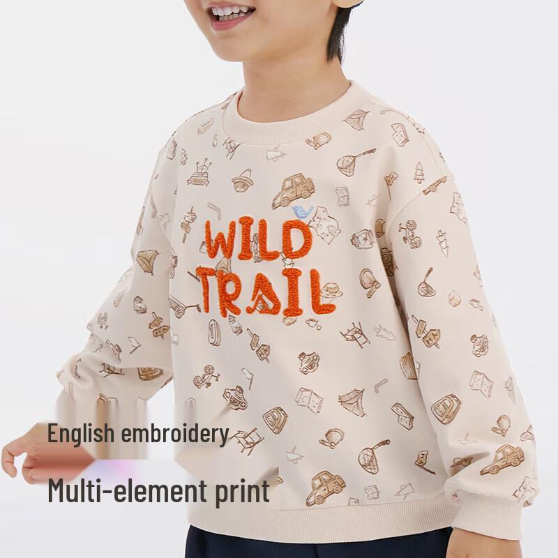 YEEHOO Boys' Long Sleeve Crew Neck Sweatshirt