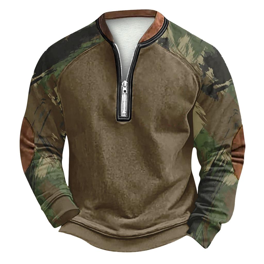 Men's Winter  Buckle Sweatshirt Men's Printed Men's Sweatshirt
