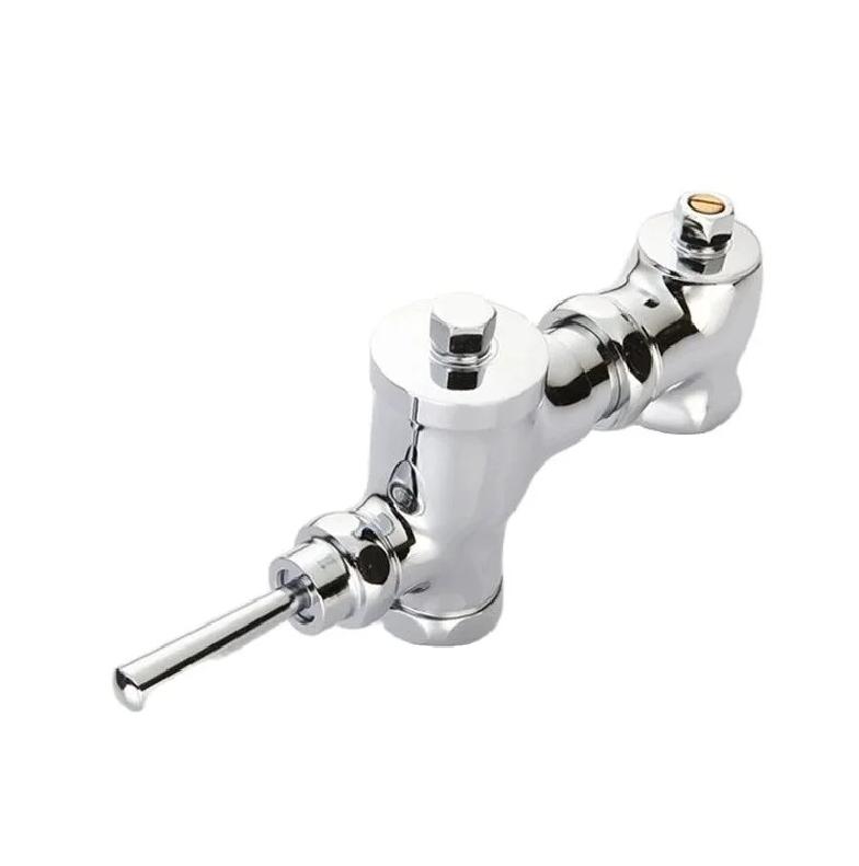 New Scalable Pedal Flush Valve Copper Hand Press Delay Flush Valve Adjustable 360 Degree Revolve Automatic Delay Rebound Valve