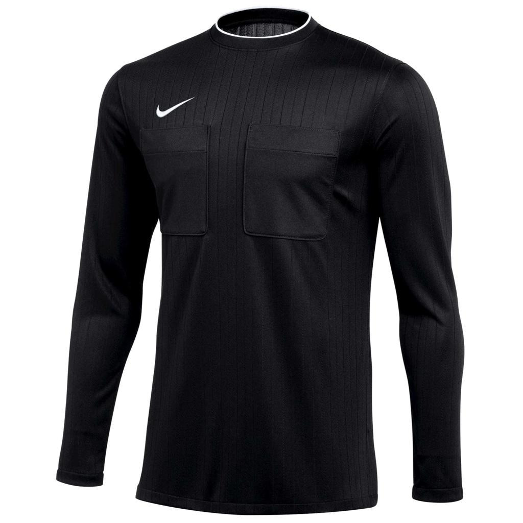 Nike Футболка Dri-FIT Referee с длинными рукавами, мужская черная футболка с длинными рукавами