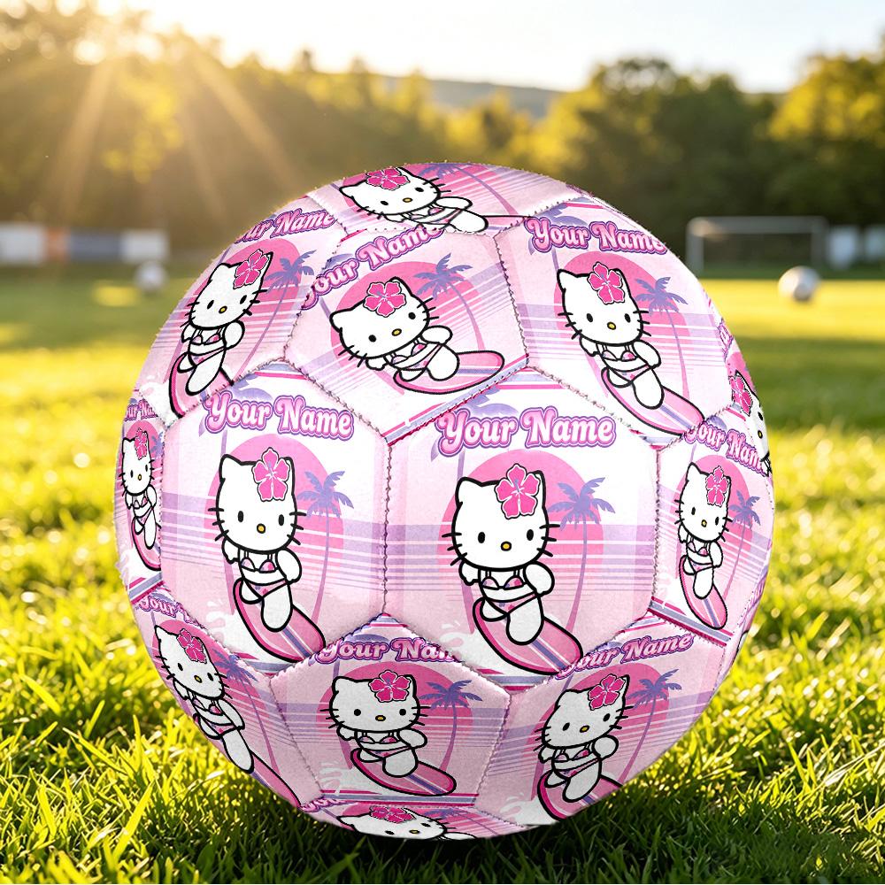 Size 5 FootballHello Kitty Durable PU Soccer Ball for Sports Training Outdoor Competition