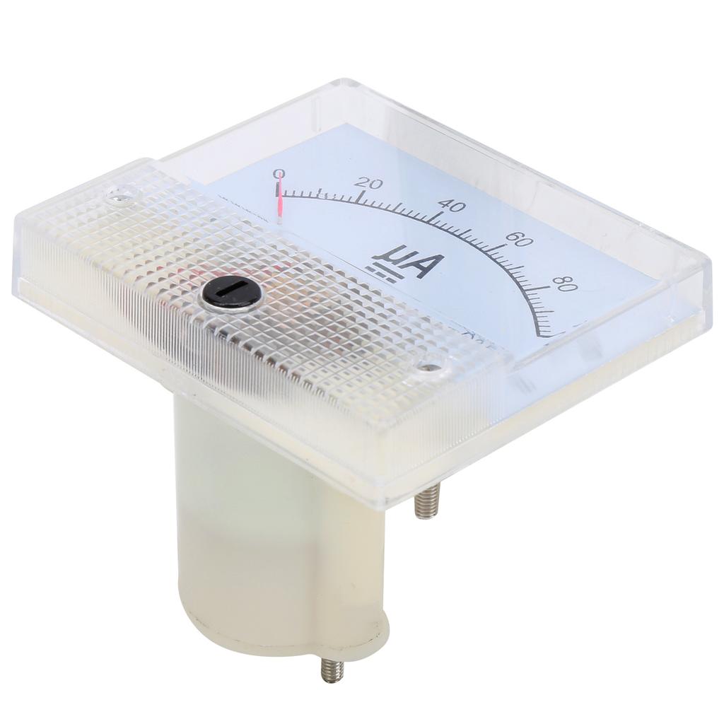 85C1 DC 0~100UA стрелочный амперметр аналоговый токовый панельный измерительный прибор