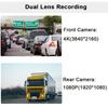 E-ACE 4K DVR видеорегистратор для автомобиля 2160P ADAS GPS WiFi камера для вождения видеорегистратор черный ящик для авто