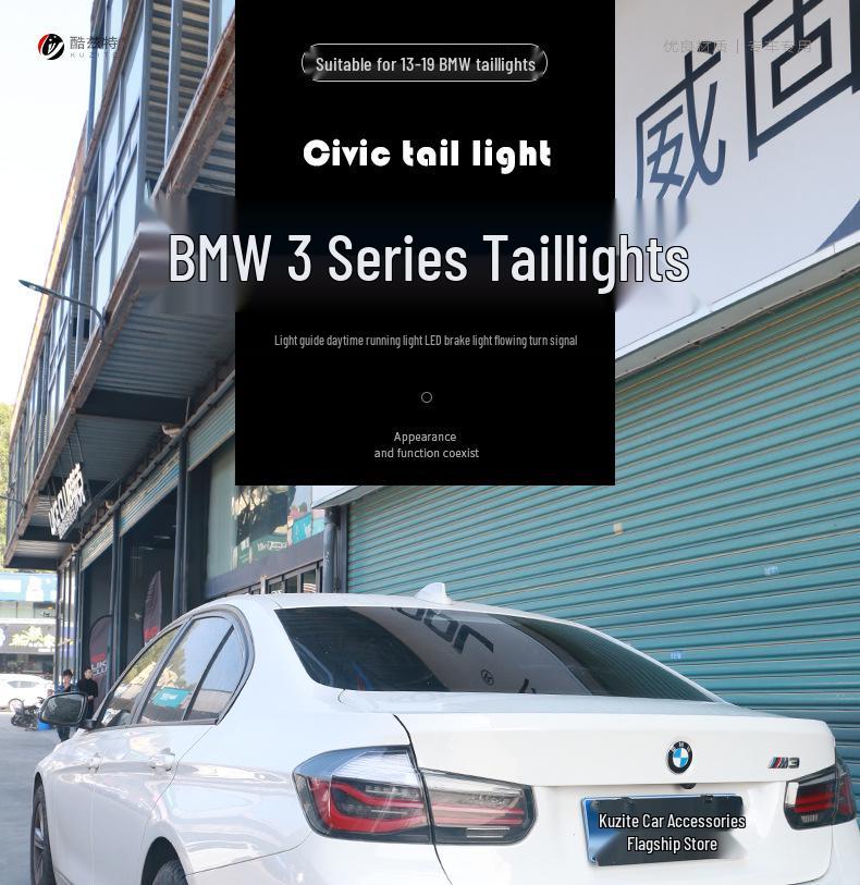 LED Taillight Assembly with Flowing Turn Signal for 2012-2018 BMW 3 Series F30/F35