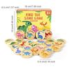 Dinosaur Matching Game Children's Puzzle Dinosaur Cognitive Concentration Memory Training Wooden Educational Toys For Children