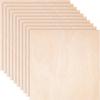 Planche De Contreplaqué - Creative Deco - 10x 400x400mm - Bois Brut Bouleau - Idéal Pour DIY - Polyvalent
