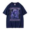 Cappuccino Assassino Funny Italian Brainrot Meme T Shirts Unisex Harajuku Y2k Humor Oversized Tshirt Unisex Comfort Cotton T Shirt