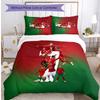 Portugal Football Printed Bedding 3 Piece Set Cozy Breathable Bed Cover Set as Housewarming Holiday Gift