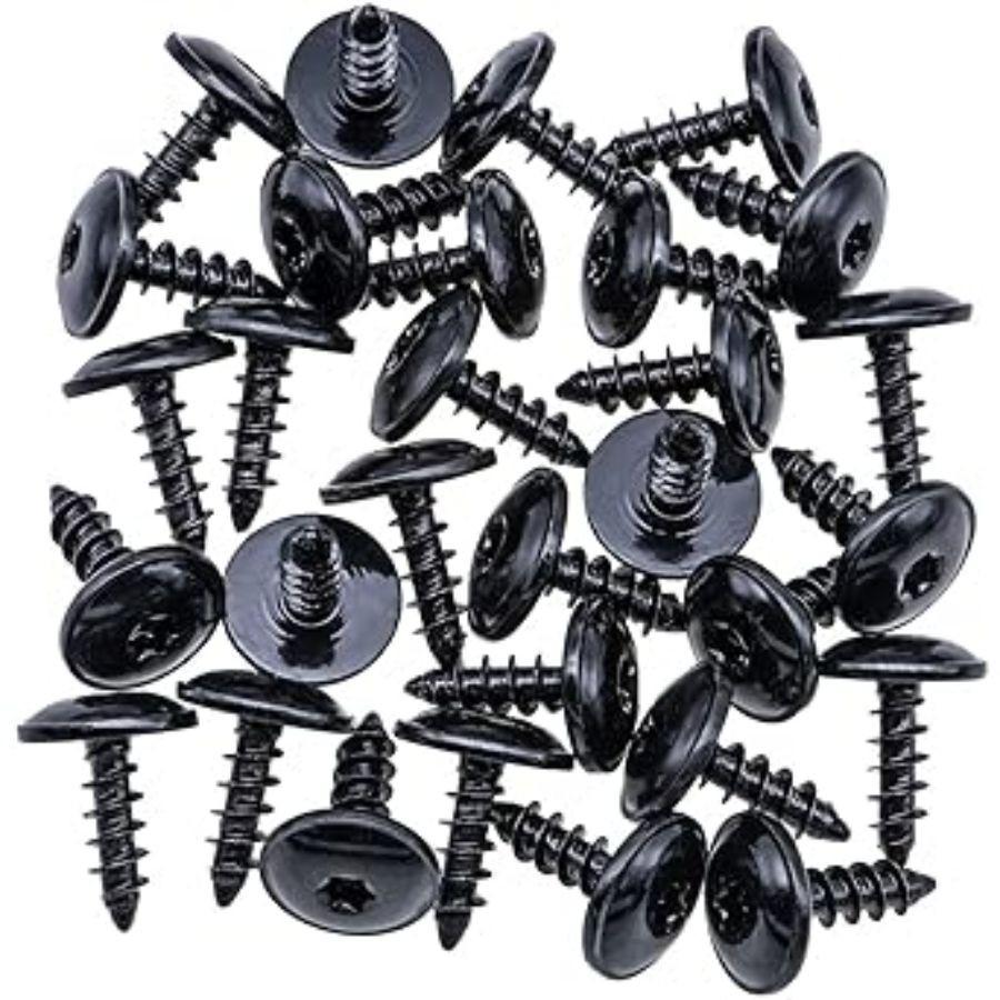 30pcs T25 Fender Liner Splash Shield Bumper Cover Self Tapping Torx Screw