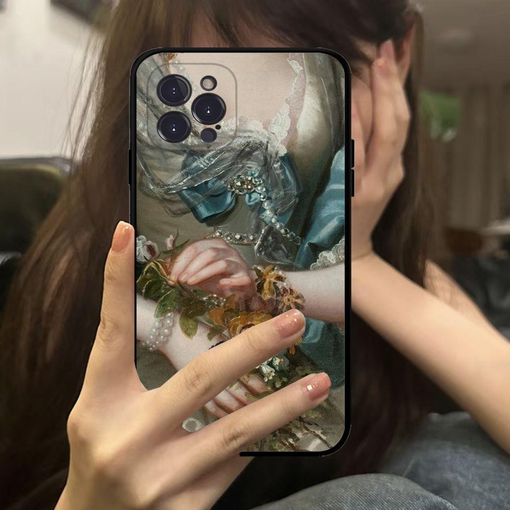 Чехол для телефона в стиле эпохи Возрождения для iPhone 16 15 14 13 12 Mini 11 Pro XS Max X XR SE 6 7 8 Plus Мягкий силиконовый чехол
