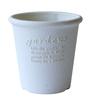 Yawata Kasei Eco PotFlower Pot Round No. 4 White ``Hachiman Gardenspapier''