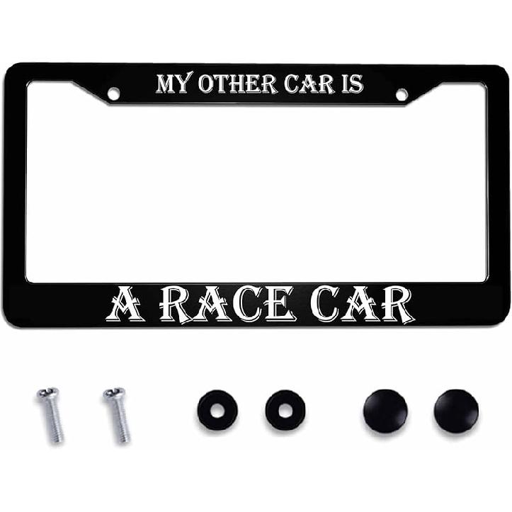 License Plate Frame Registered Nurse Stainless Steel License Plate Frame With 2 Holes & Free Screws 12.2 X 6.3 Inches