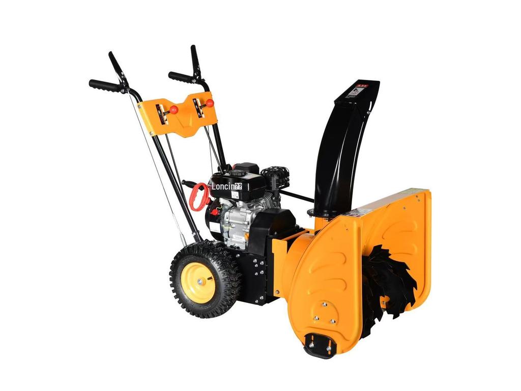 Compact Gasoline Snow Sweeper - Multifunctional All-Gear Push-Type Snow Removal Equipment