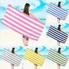 1pc Minimally Striped Beach Towel, Ultra-fine Fiber Quick Drying Absorbent Towel, Beach Swimming Vacation Beach Towel