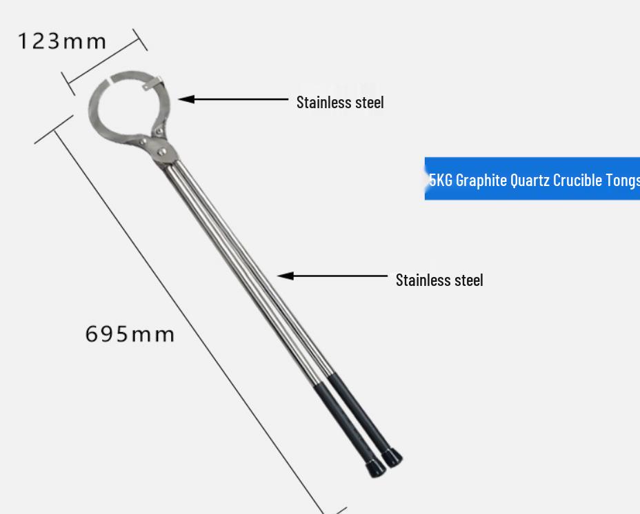 Stainless Steel Crucible and Beaker Tongs for Melting Gold, Silver, and Graphite