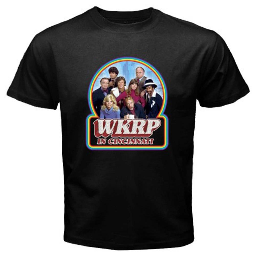 New WKRP in Cincinnati 70s 80s Classic TV Show Men's Black Size S-5XL