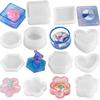 Heart Shape Resin Silicone Mould Hexagon Storage Box Mould Diy Dining Table Jewelry Box