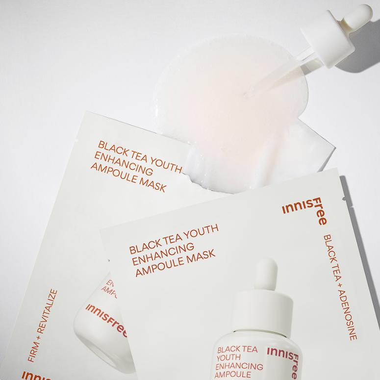 Innisfree Маска-ампула Black Tea Youth Enhancing 28 мл*6 шт.