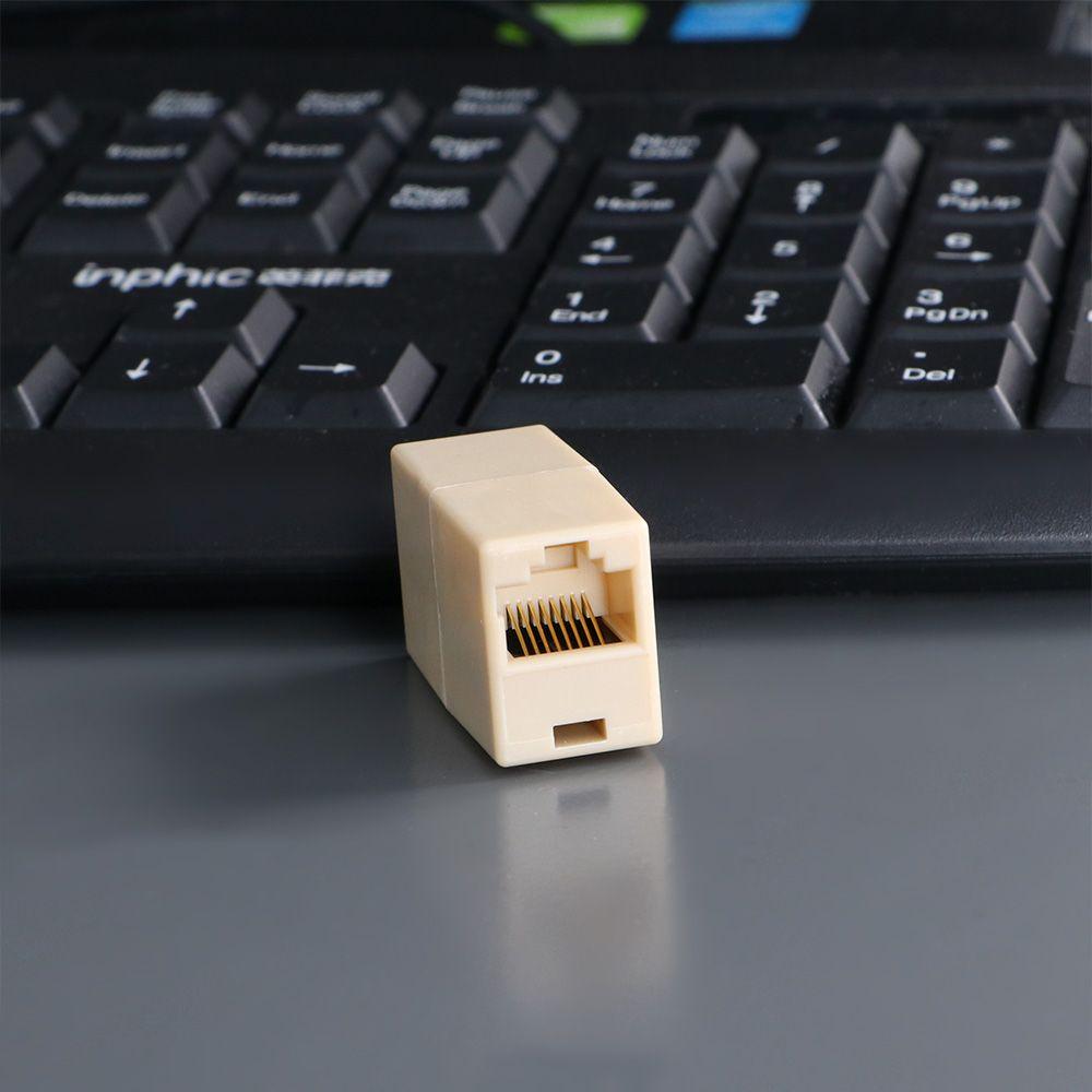 Cable adapter Ethernet Sockt CAT5 CAT6 RJ45 Extender Plug Dual Straight Head Network Cable Connectors Cable Joiner Coupler