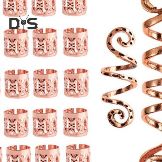 6/28 шт./компл. аксессуары для волос набор женщин сплав косы бусины клипсы простые в использовании аксессуары для волос пиратский косплей волосы инструменты для плетения